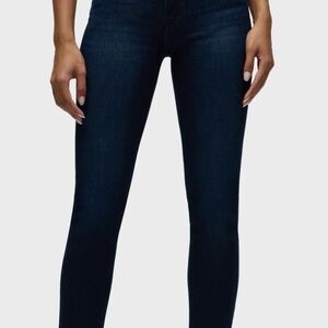 Hudson Jeans Women's Dark Blue High-Rise Skinny Jeans